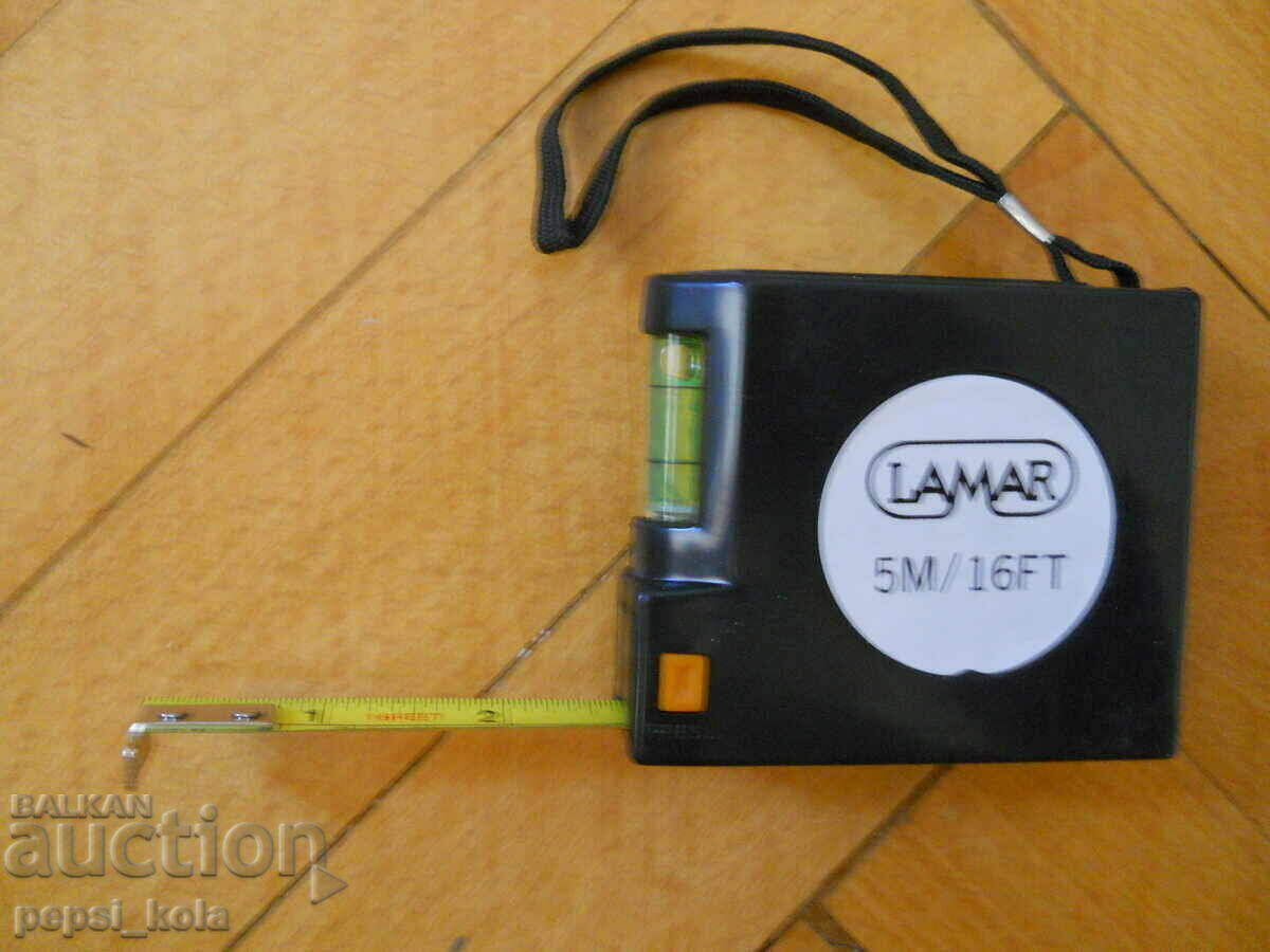 tape measure with level "Lamar" - Poland (5 meters)