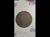 Copper coin Sweden 1901 2 ore, yore