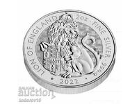 Silver 2 oz. of the Tudors - The Lion of England - 2022