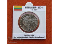 Lithuania • 1½ Euro • 12 Brothers, The Tale of the Ravens • 2024