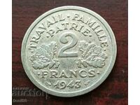 France 2 Francs 1943 - Vichy Government