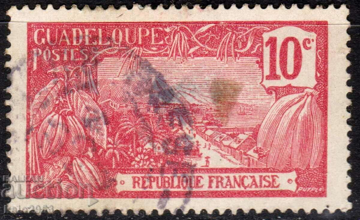 Франция/Guadeloupe-1905-Редовна-Плантация Ванилия,клеймо