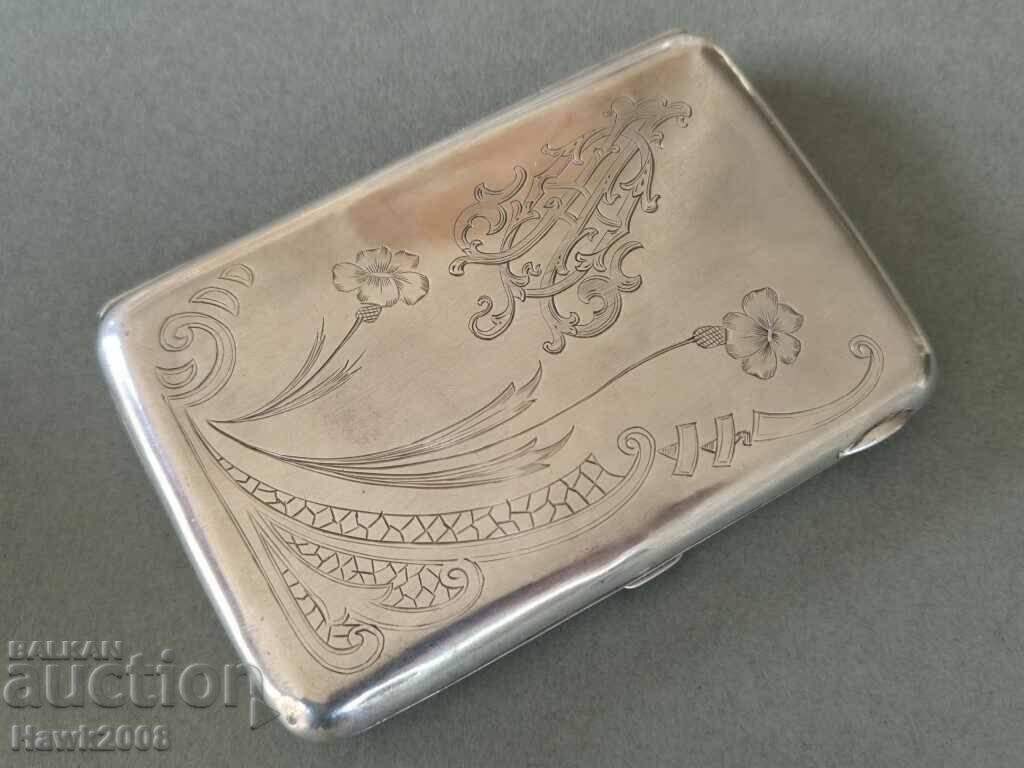 19th century Russian Empire Moscow silver 84 snuff box 19th century Russian Empire Moscow silver 84 snuff box
