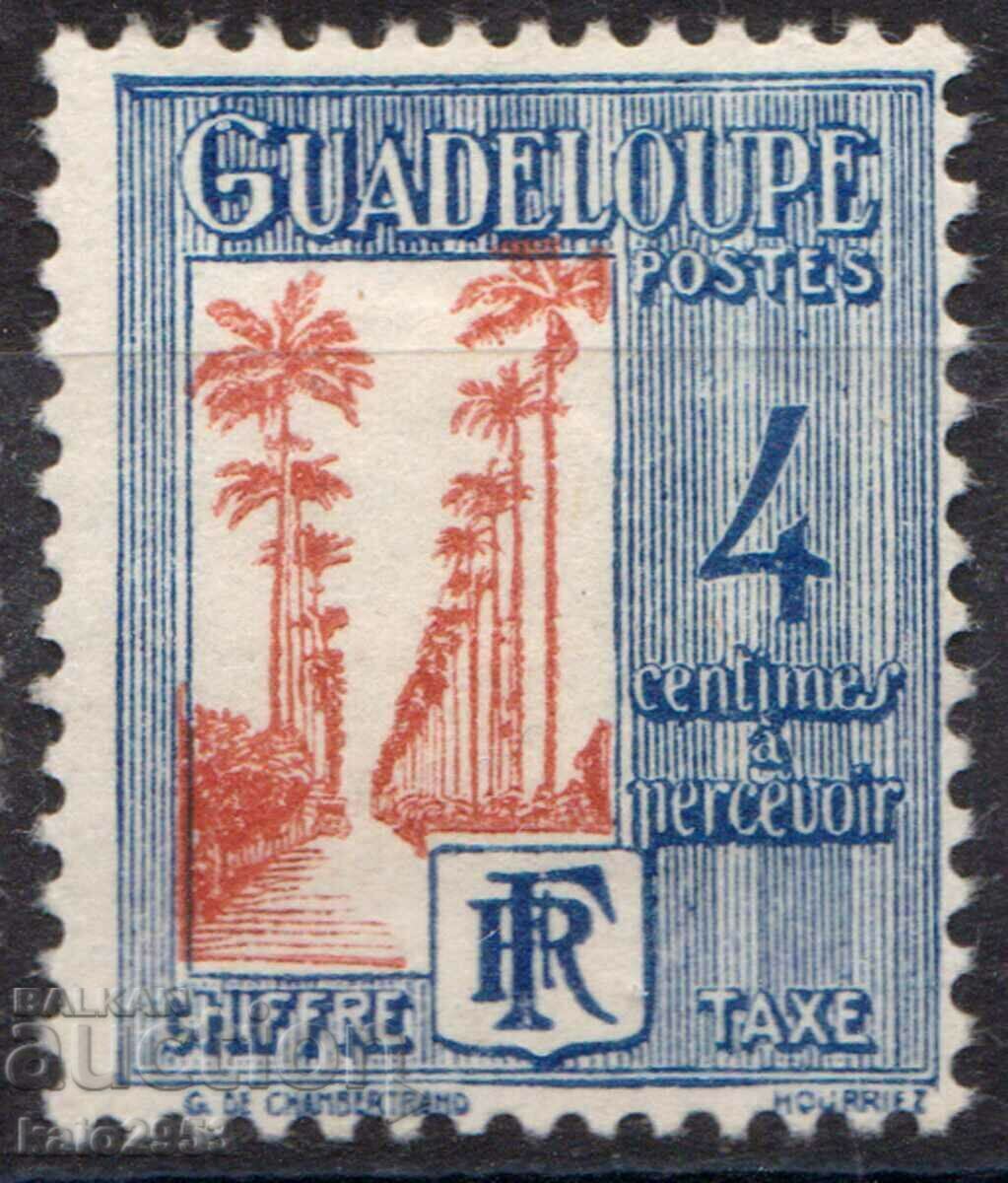 Франция/Guadeloupe-1928-За Доплащане-палмова алея,MLH