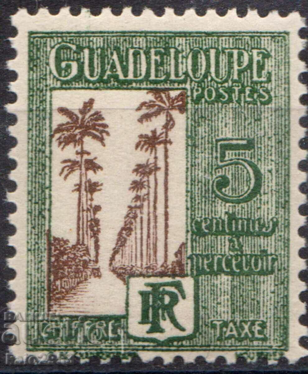 France/Guadeloupe-1928-For Surcharge-palm avenue,MLH