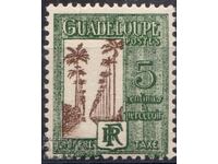 Franța/Guadelupa-1928-Pentru Taxa suplimentară-palm avenue,MLH