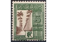 Франция/Guadeloupe-1928-За Доплащане-палмова алея,MLH