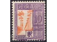 Franța/Guadelupa-1928-Pentru Taxa suplimentară-palm avenue,MLH