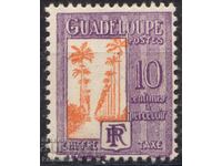 Франция/Guadeloupe-1928-За Доплащане-палмова алея,MLH