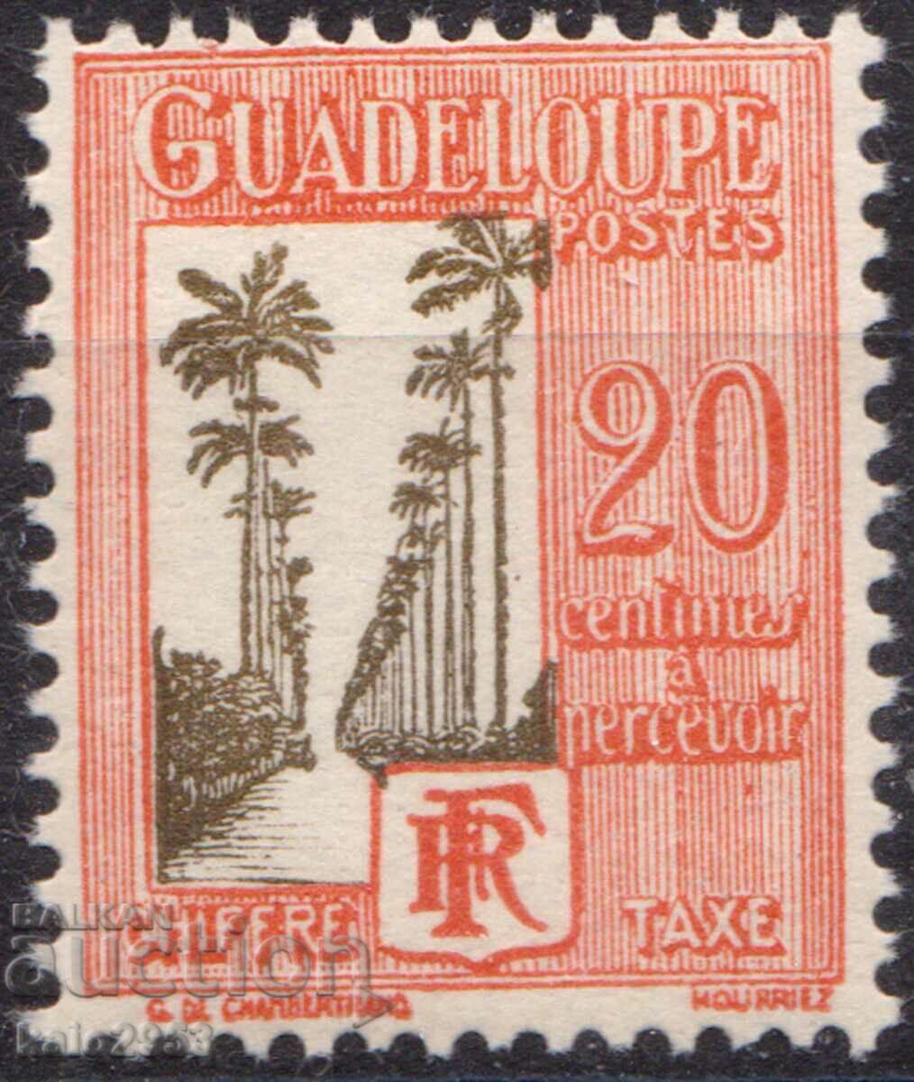 France/Guadeloupe-1928-For Surcharge-palm avenue,MLH