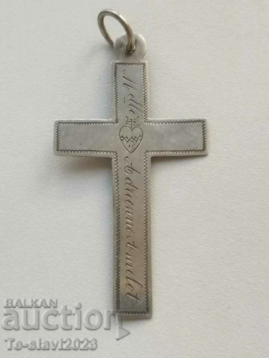 1893 Nun's Old Silver Cross -