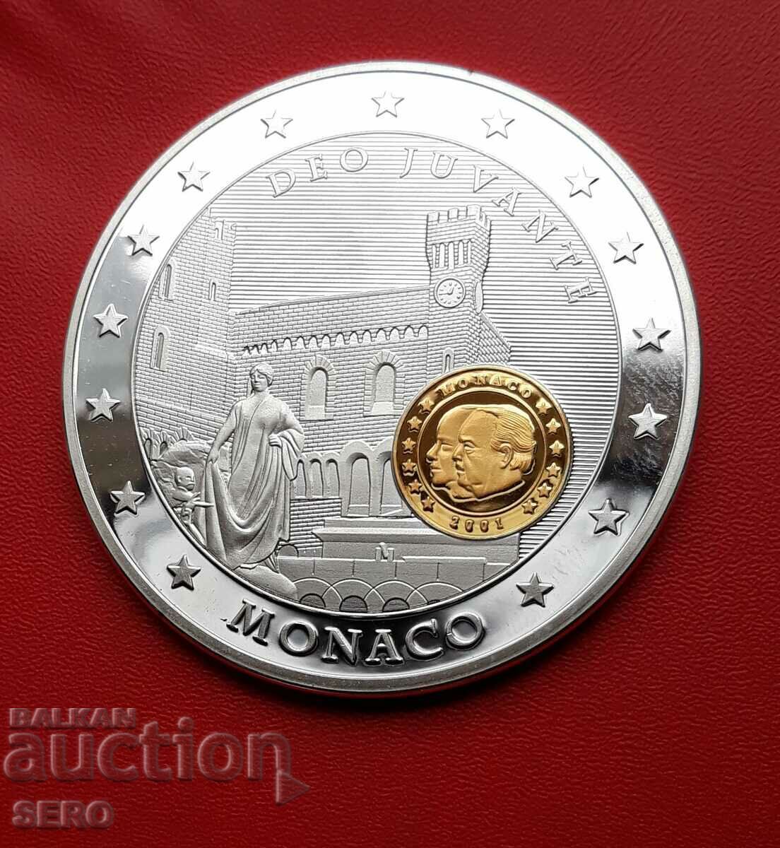 Monaco-medalie din seria „10 ani de monedă comună” 2009