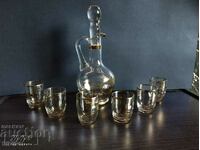 70's gold plated 6 cup carafe + gift