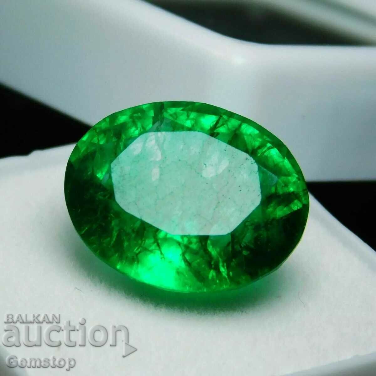 BZC 3.02k natural beryl emerald oval from 1st class certificate GGL