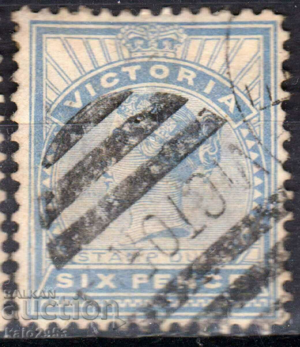 GB/Australia/Victoria-1886-QV-classic mark, stamp