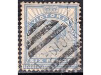 GB/Australia/Victoria-1886-QV-класическа марка,клеймо