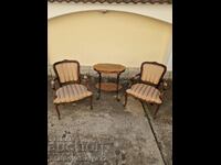 A pair of lovely antique baroque armchairs