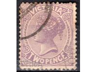 GB/Australia/Victoria-1886-QV-classic mark, γραμματόσημο