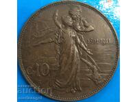 10 centesimi 1911 kingdom of Italy - 50 years 30mm