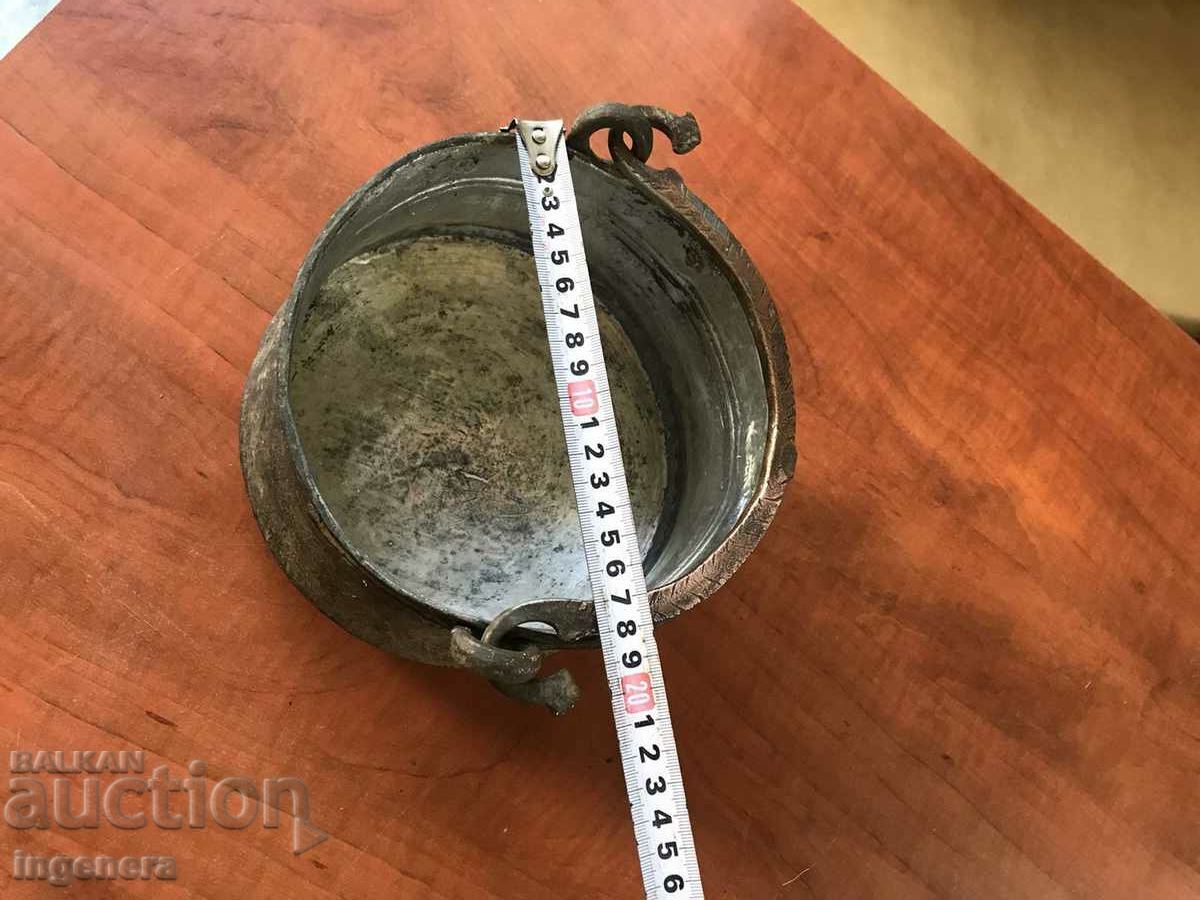 COTTLE COTTLE MENCHE COPPER MED ANTIQUE VESSEL - 2.5 LITERS - 5 COTTLE COTTLE MENCHE COPPER MED ANTIQUE VESSEL - 2.5 LITERS - 5
