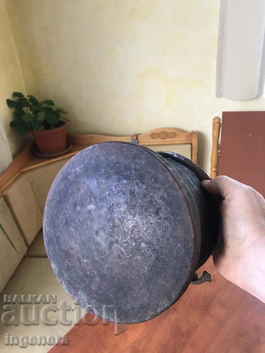 COTTLE COTTLE MENCHE COPPER MED ANTIQUE VESSEL - 2.5 LITERS - 7 COTTLE COTTLE MENCHE COPPER MED ANTIQUE VESSEL - 2.5 LITERS - 7