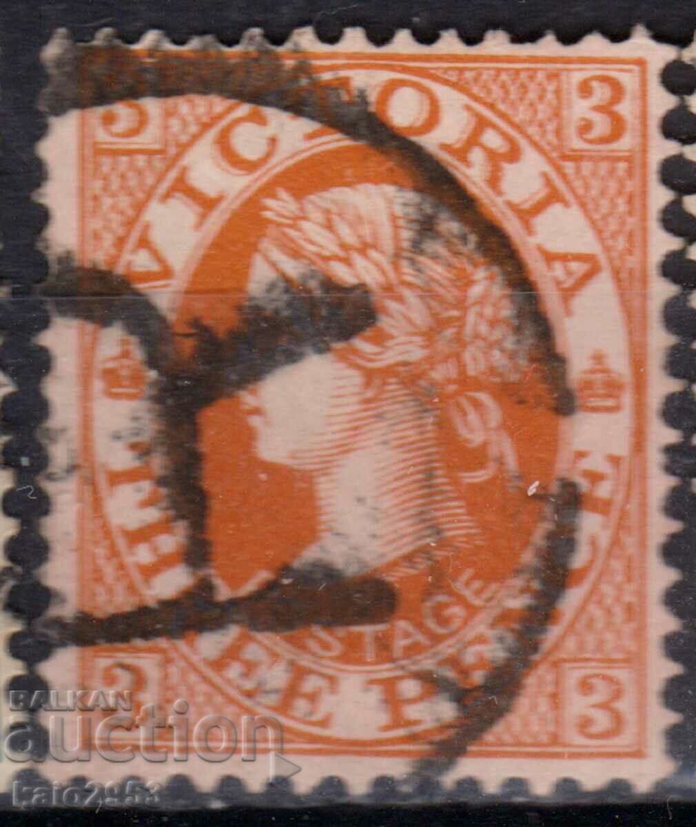 GB/Australia/Victoria-1901-QV-classic mark, γραμματόσημο