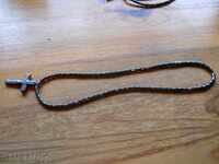 necklace with a cross - hematite