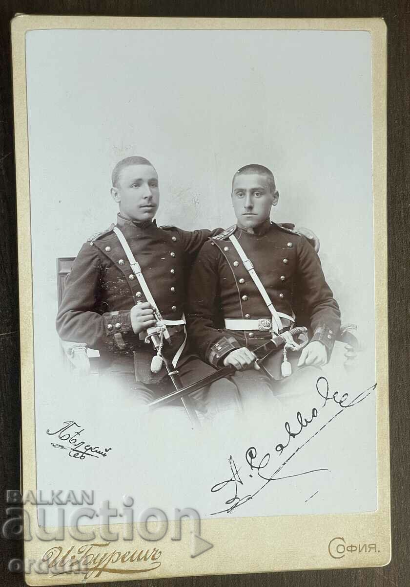 4647 Principality of Bulgaria two officers military school 1899.