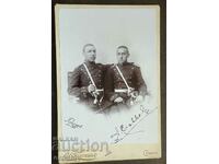 4647 Principality of Bulgaria two officers military school 1899.