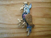 old brooch - parrot