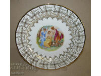 Czechoslovak. decor. porcelain plate 26 cm EPIAG gilding