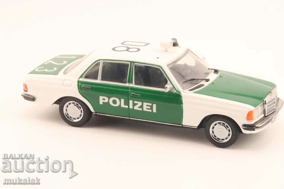 1:43 MINICHAMPS MERCEDES BENZ 123 POLICE TROLLEY MODEL