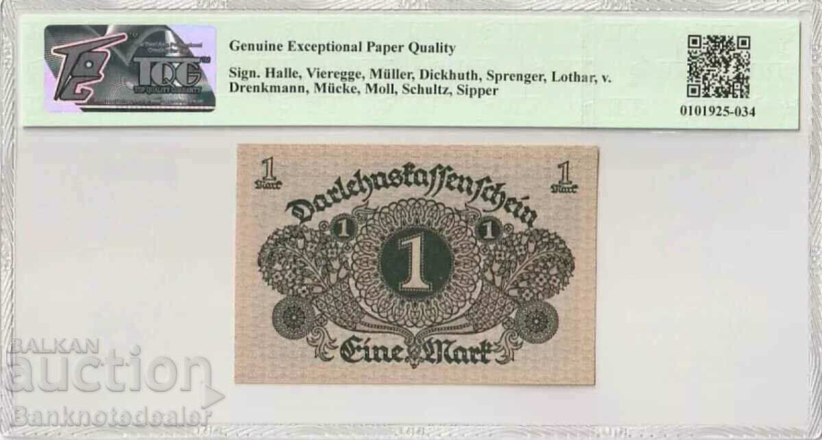 Germany 2 Mark 1920 Pick 58 TQG 65 with price 65.00 BGN | € 33.23