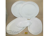 Set of 5 Thomas German porcelain serving plates