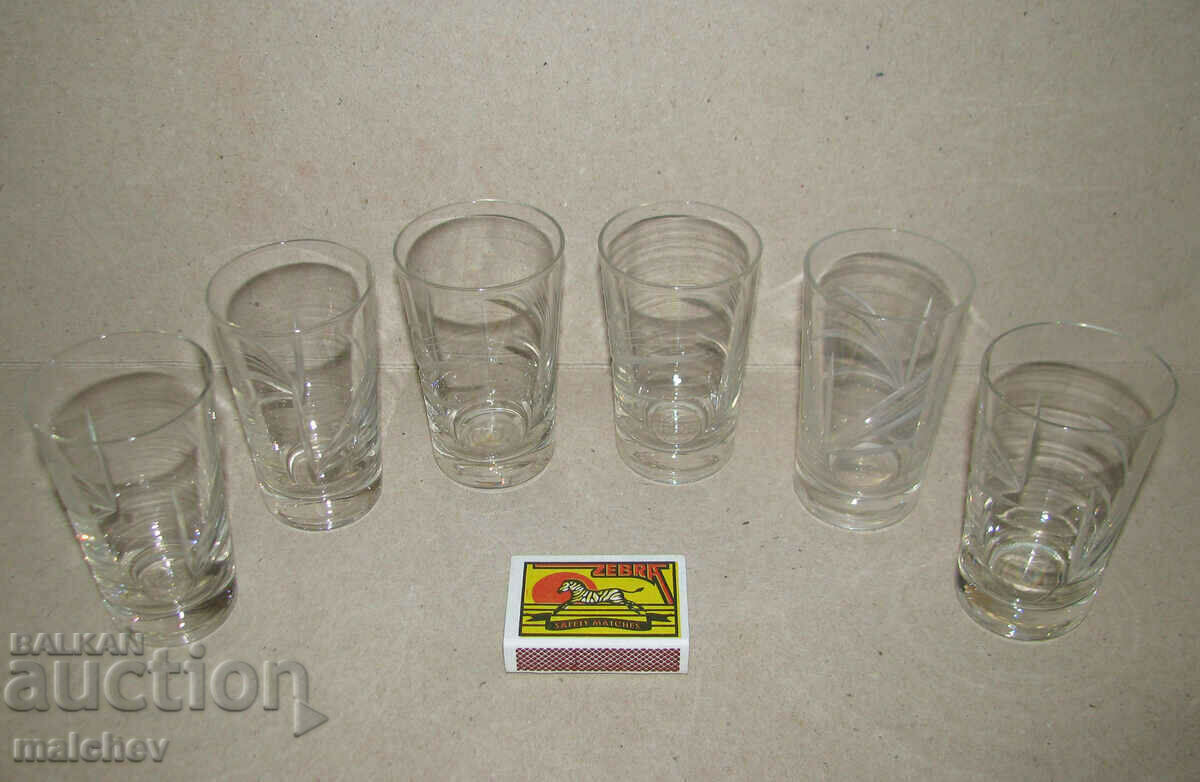 Set of 6 brandy glasses 8cm brandy glasses, excellent