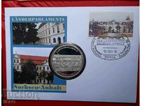 Germany-medal 2018-Saxony Anhalt and post.m. in a beautiful envelope