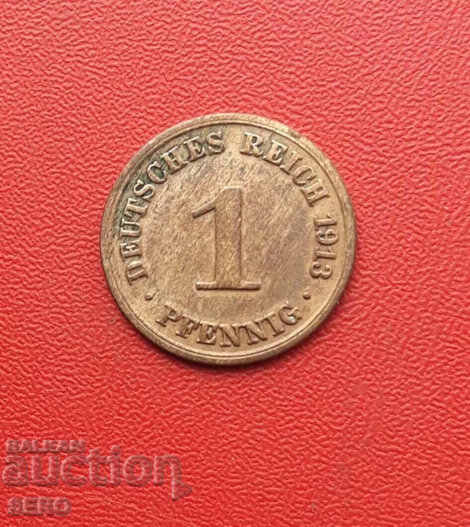 Germania-1 pfennig 1913 A-Berlin