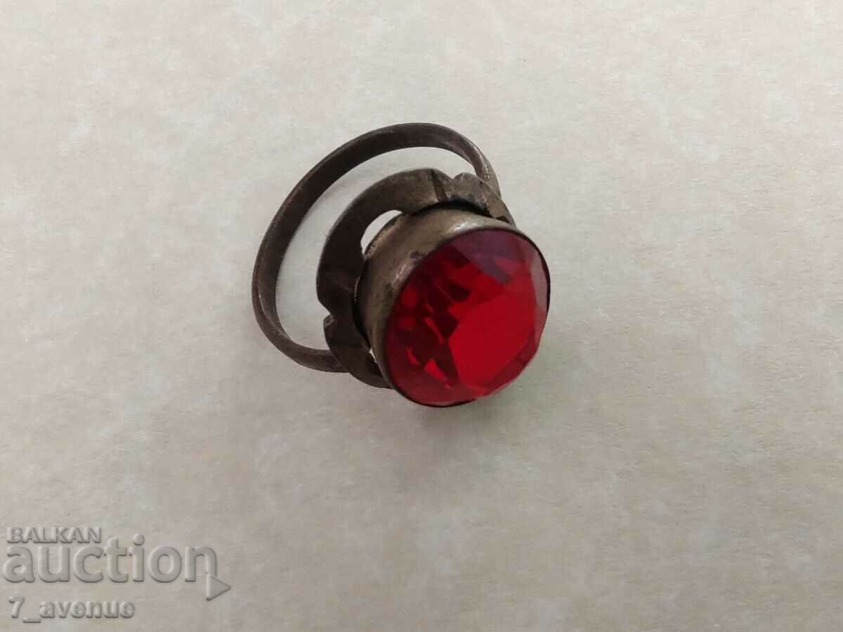 Auction Old RING, with red stone 18.10.2024 Auction Old RING, with red stone 18.10.2024