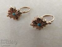 Earrings: flower, from soca 18.10.2024