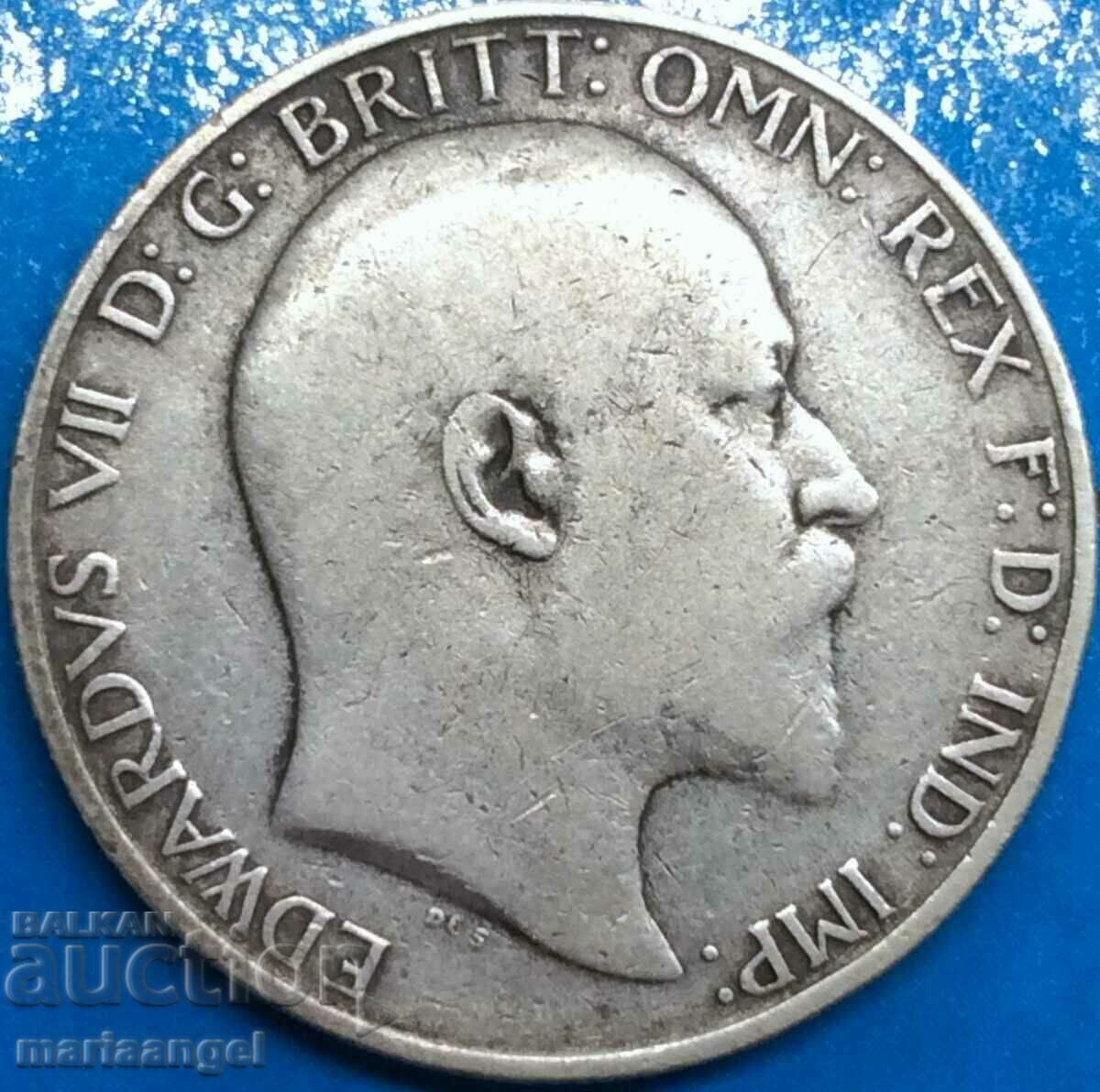 Great Britain 1 Florin 1906 Edward VII Silver