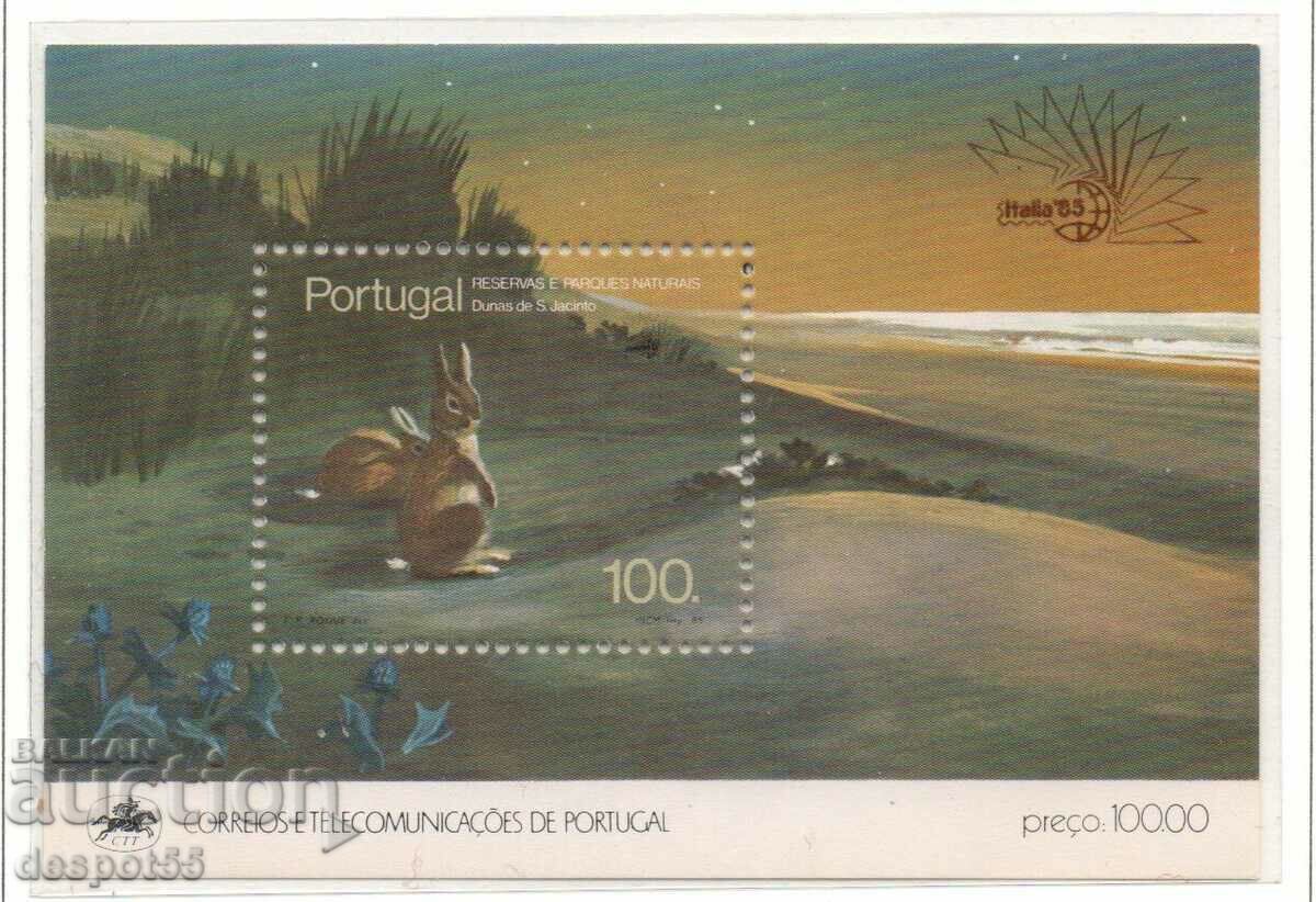 1985. Portugal. Nature reserves. Block.