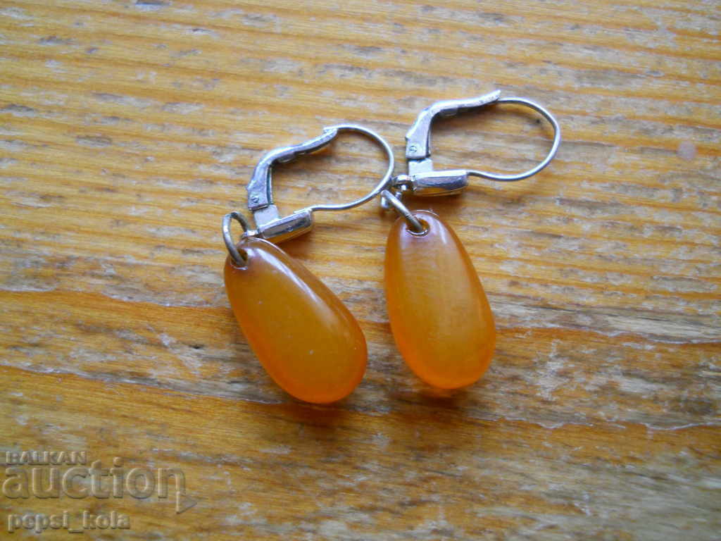 amber earrings