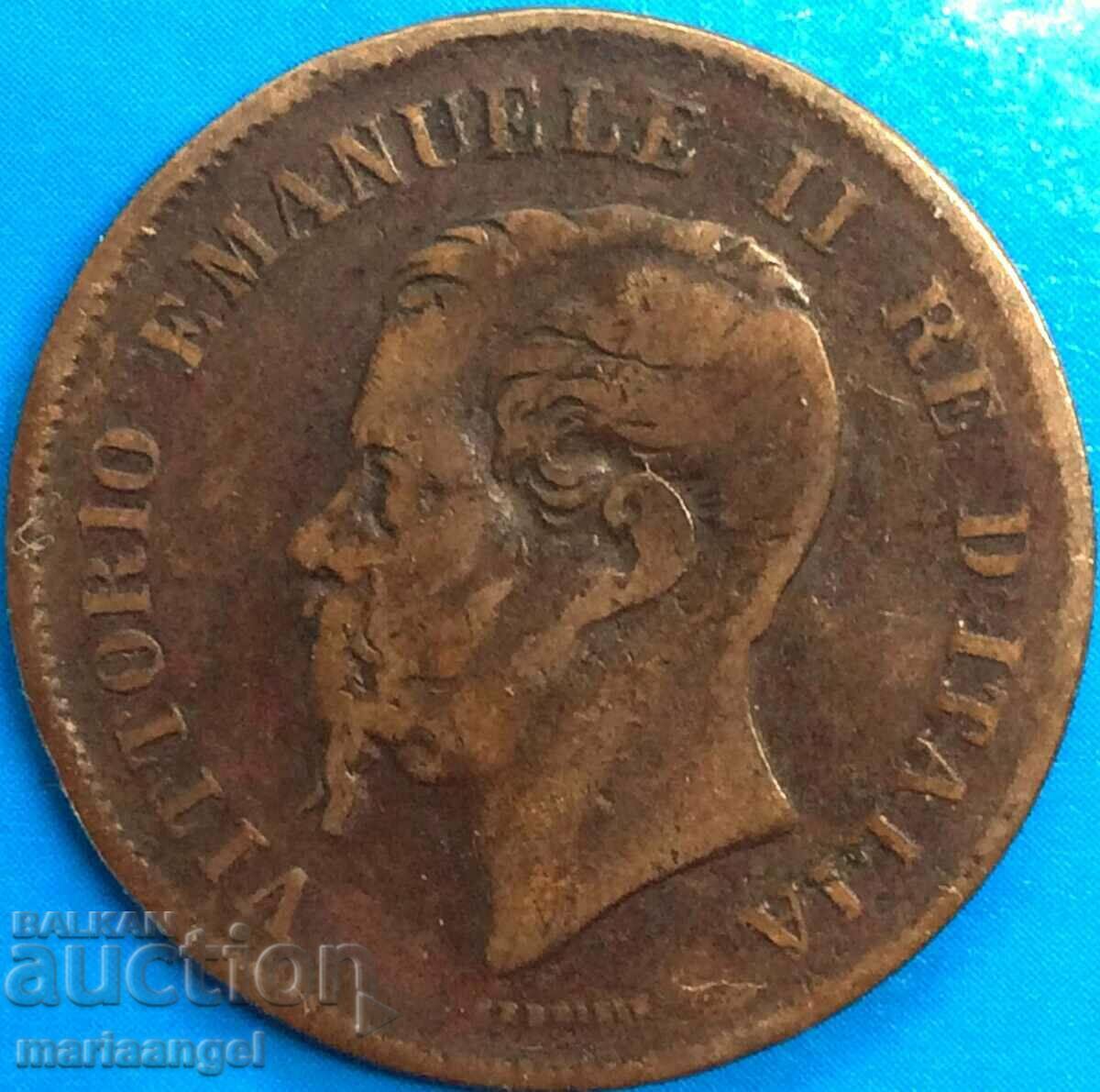 5 centesimi 1862 N - Naples Italy 25mm