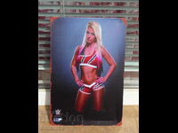 Metal plate Alexa Bliss wrestling sport bodybuilding sexy wrestler