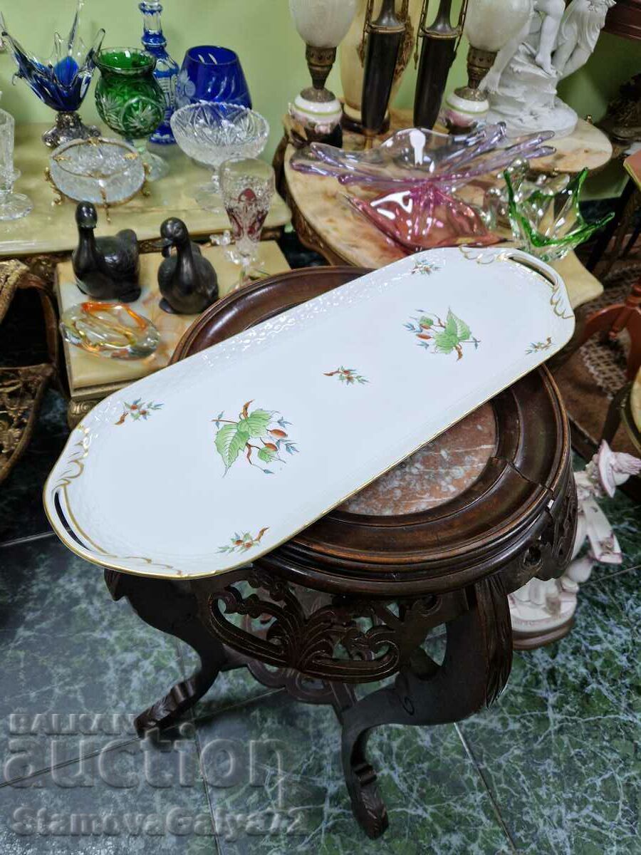 Large Antique Collectible Herend Porcelain Platter with price 277.00 BGN | € 141.63 Large Antique Collectible Herend Porcelain Platter with price 277.00 BGN | € 141.63