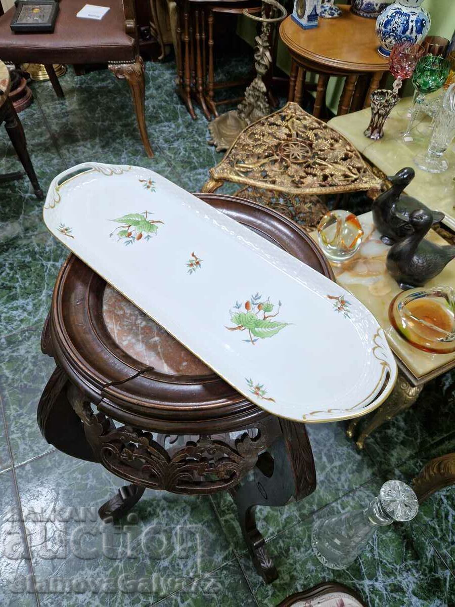 Large Antique Collectible Herend Porcelain Platter - 5 Large Antique Collectible Herend Porcelain Platter - 5