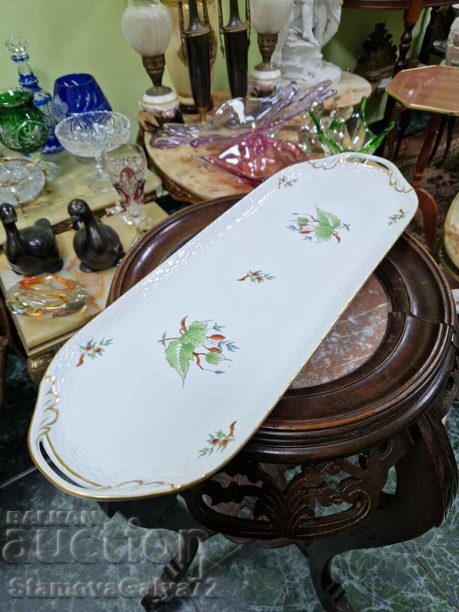 Large Antique Collectible Herend Porcelain Platter Large Antique Collectible Herend Porcelain Platter