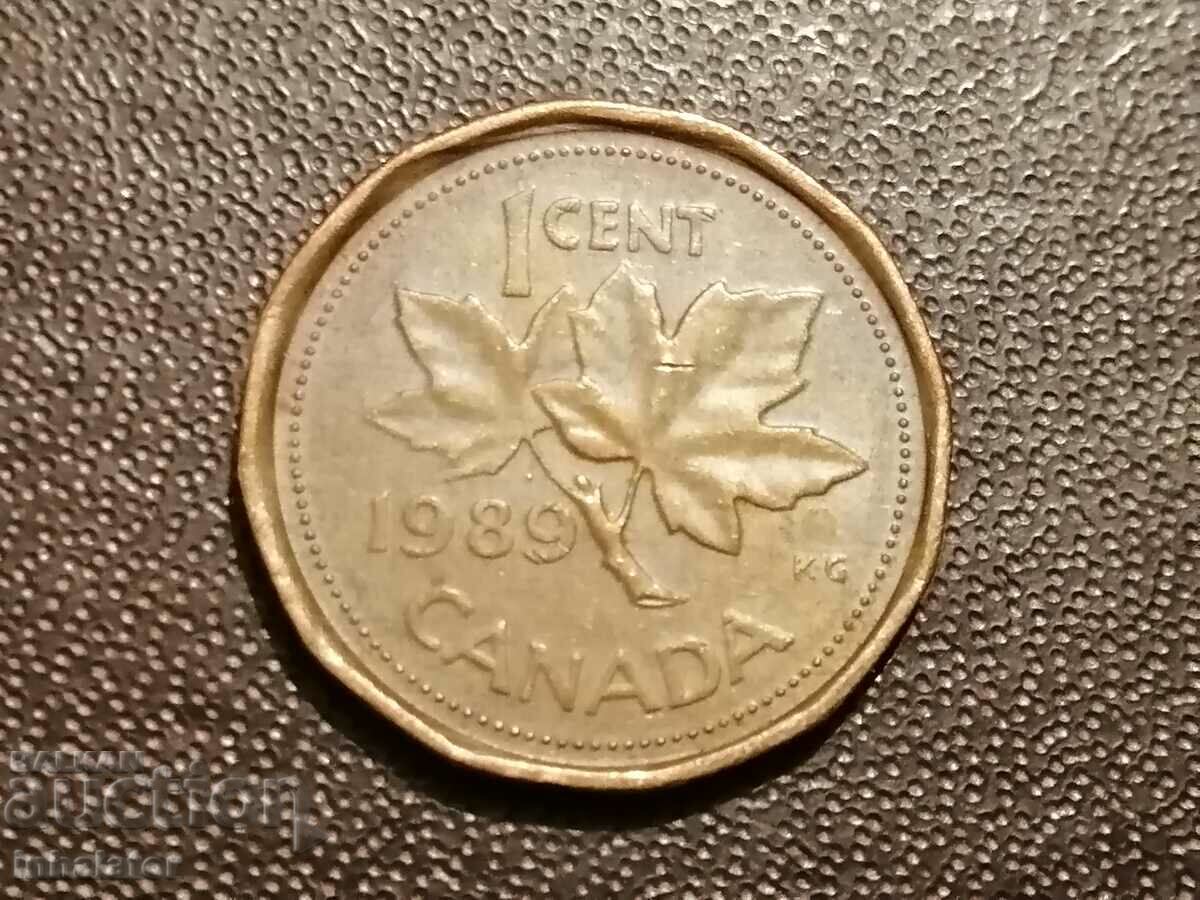 1989 1 cent Canada