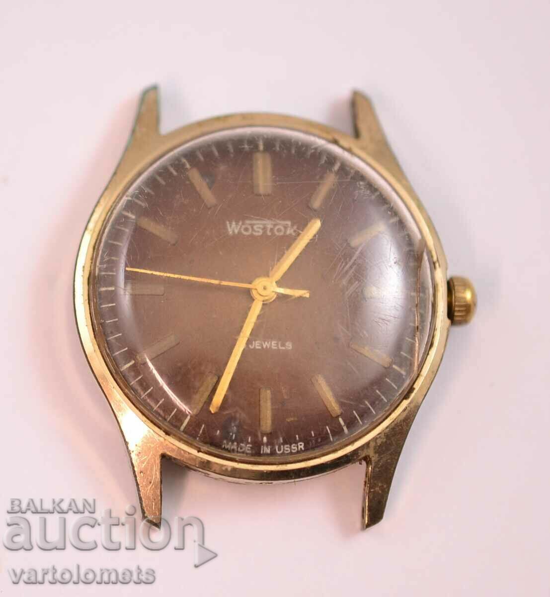 Men's watch VOSTOK VOSTOK USSR with gold plating 10 MK- not working