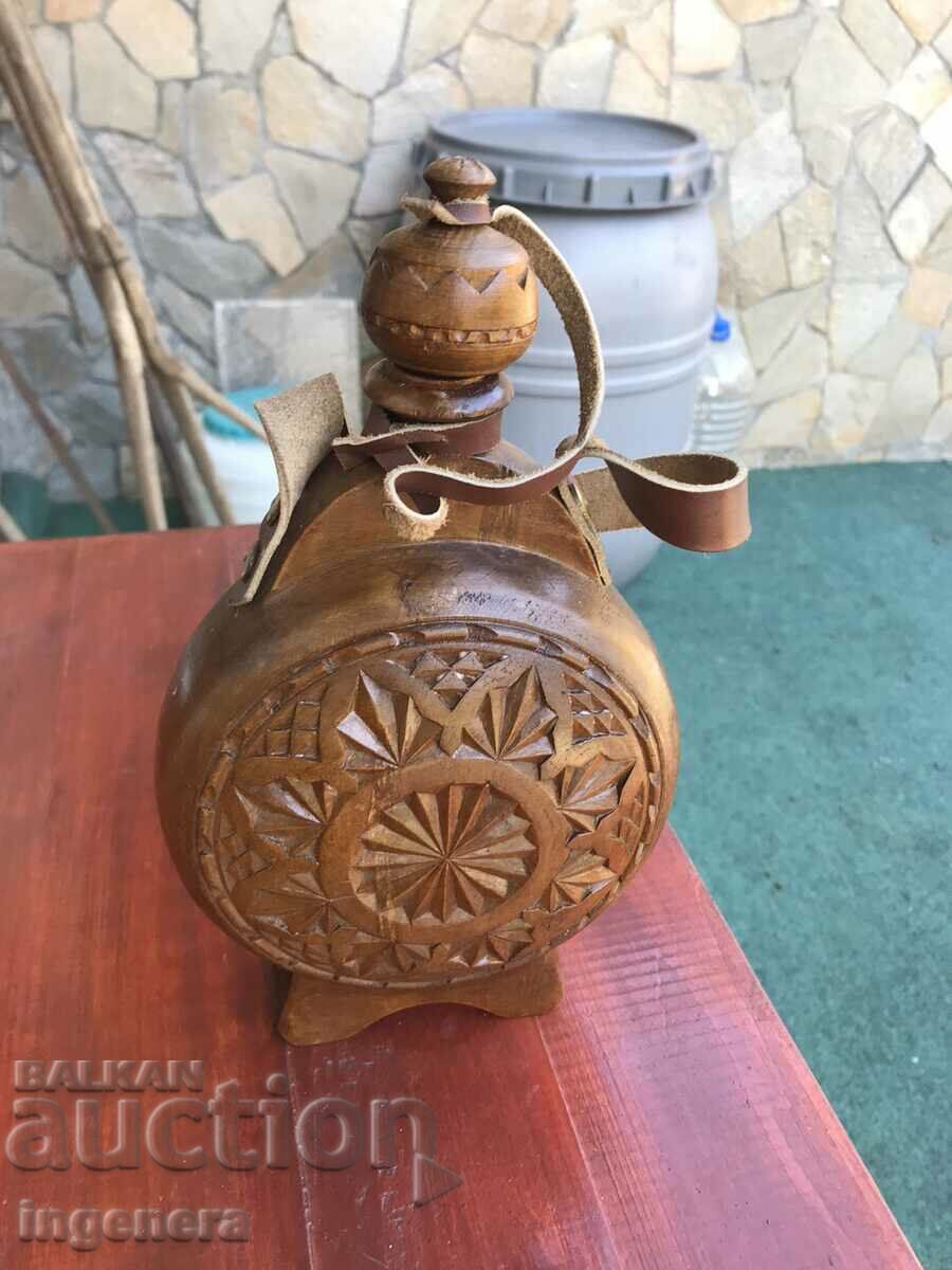 DOUBLE SIDED WOOD CARVING WALNUT LEATHER BOW with price 39.00 BGN | € 19.94 DOUBLE SIDED WOOD CARVING WALNUT LEATHER BOW with price 39.00 BGN | € 19.94